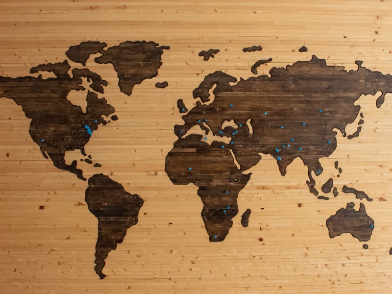 Export markets map